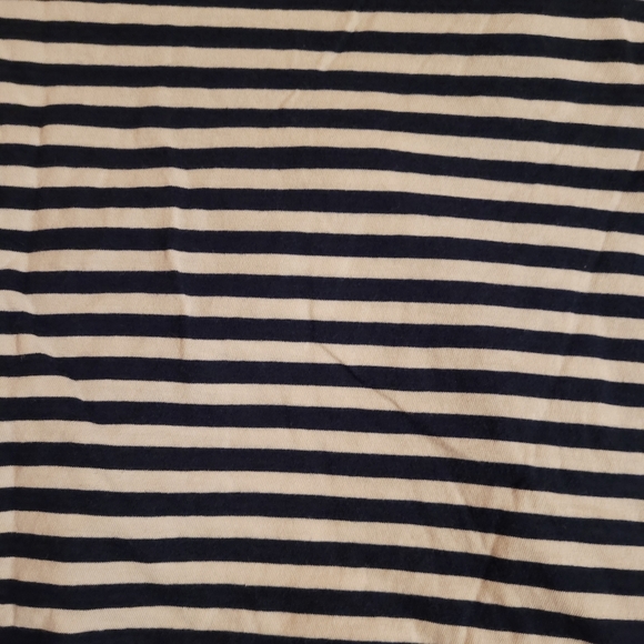 H&M Long Sleeve Shirt Stripped Cherry White Navy - Picture 7 of 7